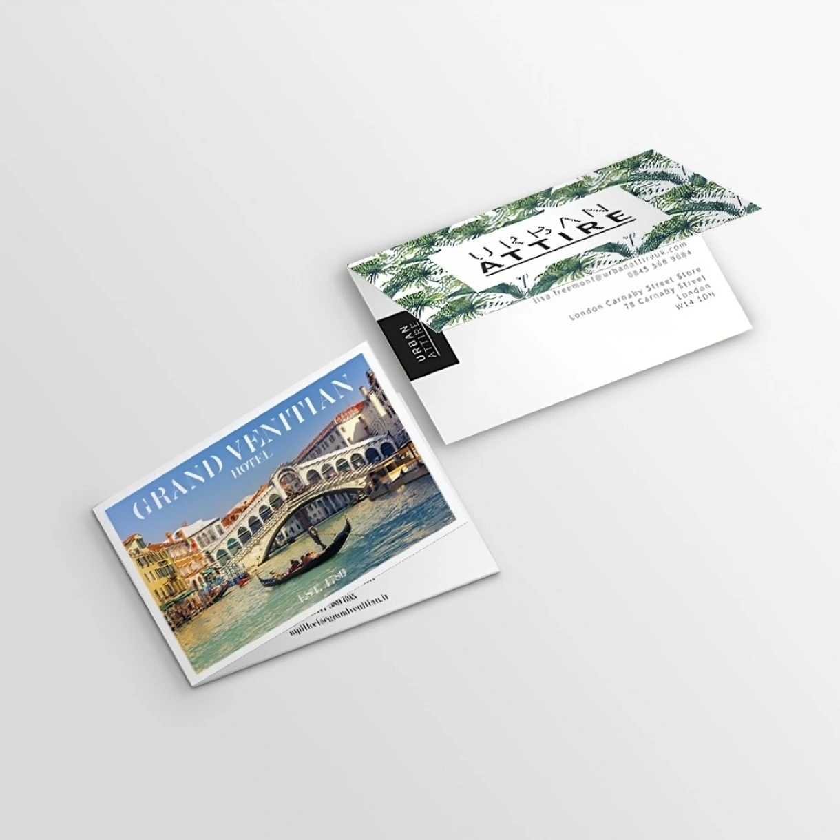 Folded Business Cards