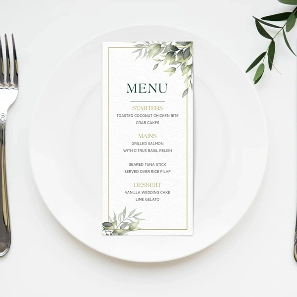  Product - Wedding - Menu