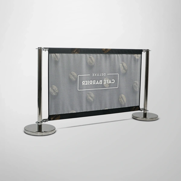 Deluxe Cafe Barrier 1500mm -  Single-Sided Rear
