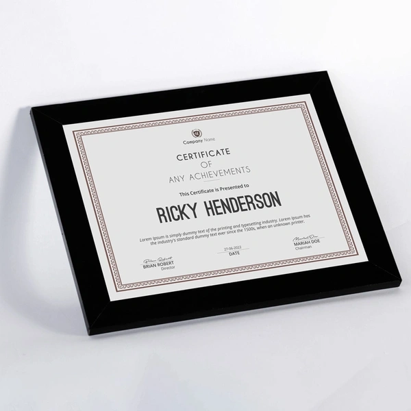 Certificate printing