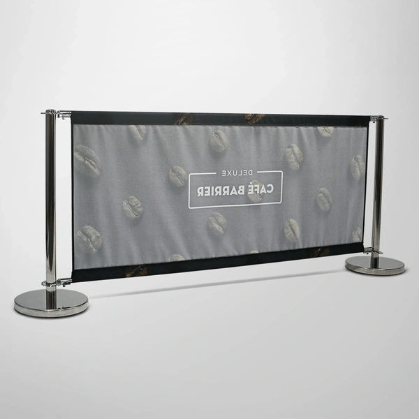 Deluxe Cafe Barrier 2000mm -  Sinlge-Sided Rear