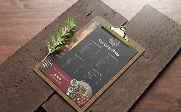  Restaurant Menu