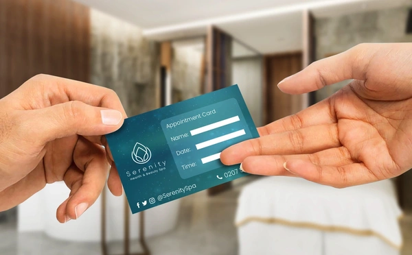  Spa Appointment Card
