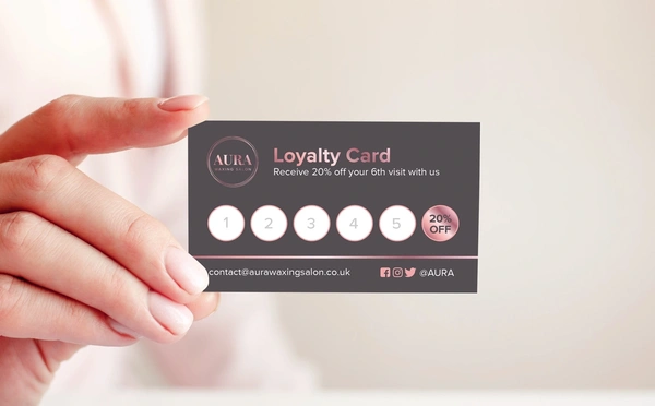  Waxing Salon Loyalty Card