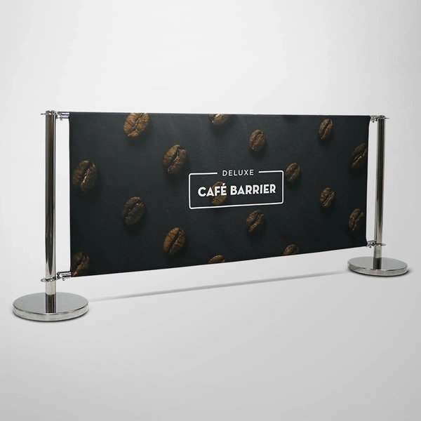 Deluxe Cafe Barrier 2000mm -  Double-Sided Front
