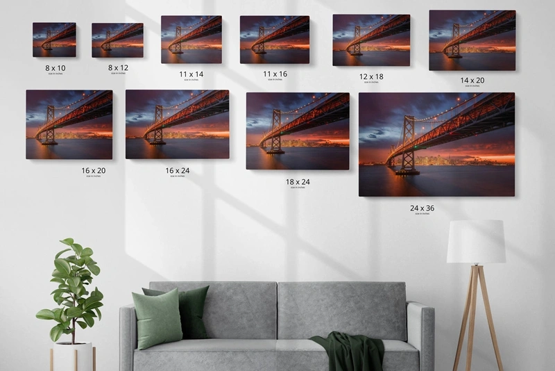  Acrylic - Photo - Glossy - Sizecomparison