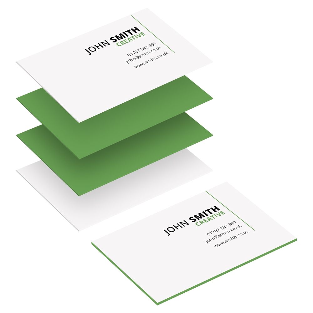 Multi-Layer Business Cards - Green