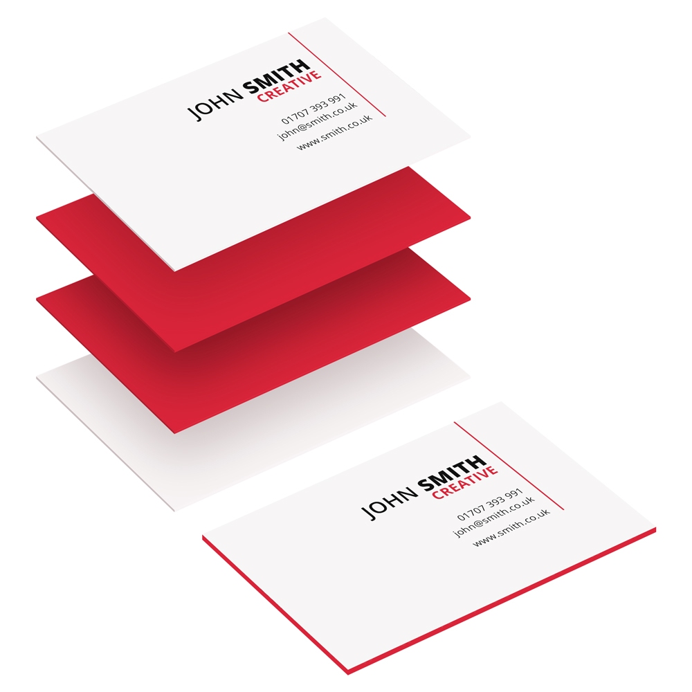 Multi-Layer Business Cards - Red